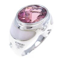 K18WG トルマリンリング