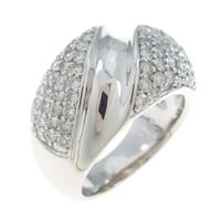 K18WG パヴェ ダイヤモンドリング