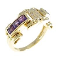 K18YG アメジストリング