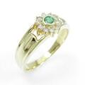 K18YG エメラルドリング