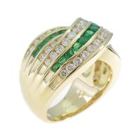 K18YG エメラルドリング