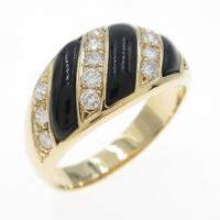 K18YG オニキスリング