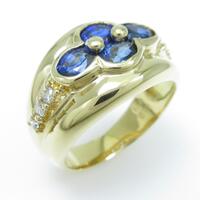 K18YG サファイヤリング