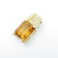 K18YG シトリンペンダント