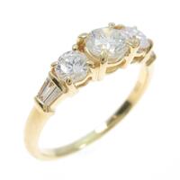 K18YG ダイヤモンドリング