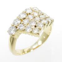 K18YG パヴェ ダイヤモンドリング