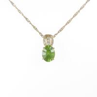 K18YG ペリドットネックレス