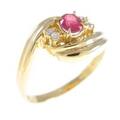 K18YG ルビーリング