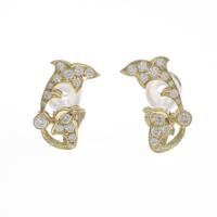 K18YG／K18WG ダイヤモンドイヤリング