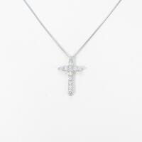 PT クロス ダイヤモンドネックレス