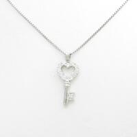 PT ハート×キー ダイヤモンドネックレス