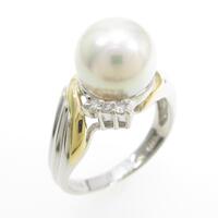 PT／K18YG アコヤパールリング