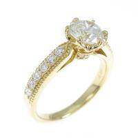【リメイク】K18YG ダイヤモンドリング 1．042ct・H・SI1・GOOD