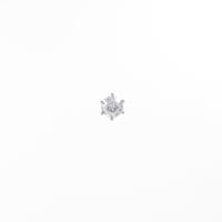 【リメイク】プラチナダイヤモンドピアス 0．204ct・G・SI2・ファンシーカット 片耳