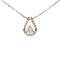 【新品】K18YG ダイヤモンドネックレス 0．202ct・G・VS1・VG