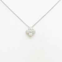 【新品】PT フラワー ダイヤモンドネックレス