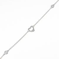 ティファニー バイザヤード オープンハート ブレスレット