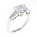 ハリーウィンストン ダイヤモンドリング 0．94ct・F・VVS2・ハートシェイプ