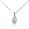 プラチナダイヤモンドネックレス 0．320ct・LOP・VS2・マーキスカット