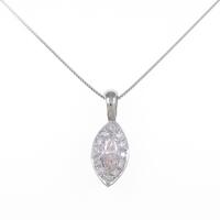 プラチナダイヤモンドネックレス 0．320ct・LOP・VS2・マーキスカット