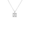 プラチナダイヤモンドネックレス 0．420ct・M・VS1・エメラルドカット