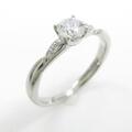 プラチナダイヤモンドリング 0．312ct・F・SI1・EXT