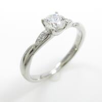 プラチナダイヤモンドリング 0．312ct・F・SI1・EXT