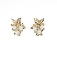 モワード フラワー アコヤパールピアス