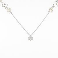 K18WG／K18YG ダイヤモンドネックレス 0．428ct・G・SI1・GOOD