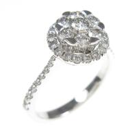 K18WG ダイヤモンドリング