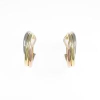 カルティエ 750スリーカラー イヤリング