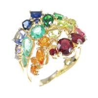 K18YG カラーストーンリング