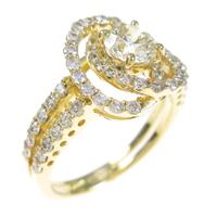 K18YG ダイヤモンドリング