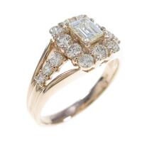 K18PG ダイヤモンドリング 0．305ct・J・VS1