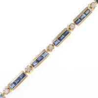 K18YG サファイヤブレスレット