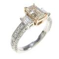 プラチナ／K18PG ダイヤモンドリング 1．131ct・VLB・VS1