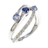 K18WG サファイヤリング