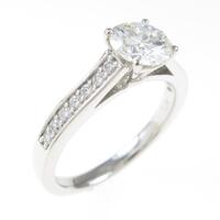 【リメイク】プラチナダイヤモンドリング 0．763ct・J・VVS2・GOOD