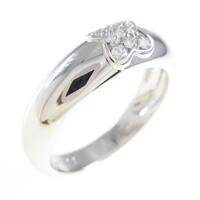 K18WG クローバー ダイヤモンドリング