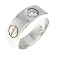 カルティエ ラブリング ハーフダイヤ