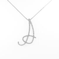 K18WG ダイヤモンドネックレス