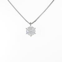 【リメイク】プラチナダイヤモンドネックレス 2．124ct・G・I1・GOOD