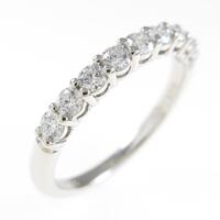 ティファニー ハーフサークル シェアドプロングセッティング リング