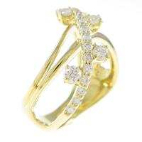 K18YG ダイヤモンドリング