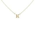 K18YG／K10YG イニシャルK ダイヤモンドネックレス