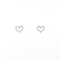 4゜C ハート ダイヤモンドピアス