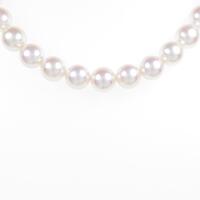 【新品】SV／K14WG 花珠 アコヤパールネックレス・イヤリングセット 桐箱付き