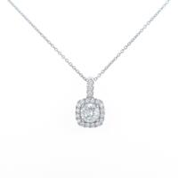 【リメイク】プラチナダイヤモンドネックレス 0．392ct・F・SI2・VG