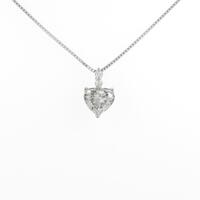 PT ハート ダイヤモンドネックレス