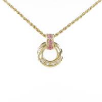 K18YG トルマリンネックレス